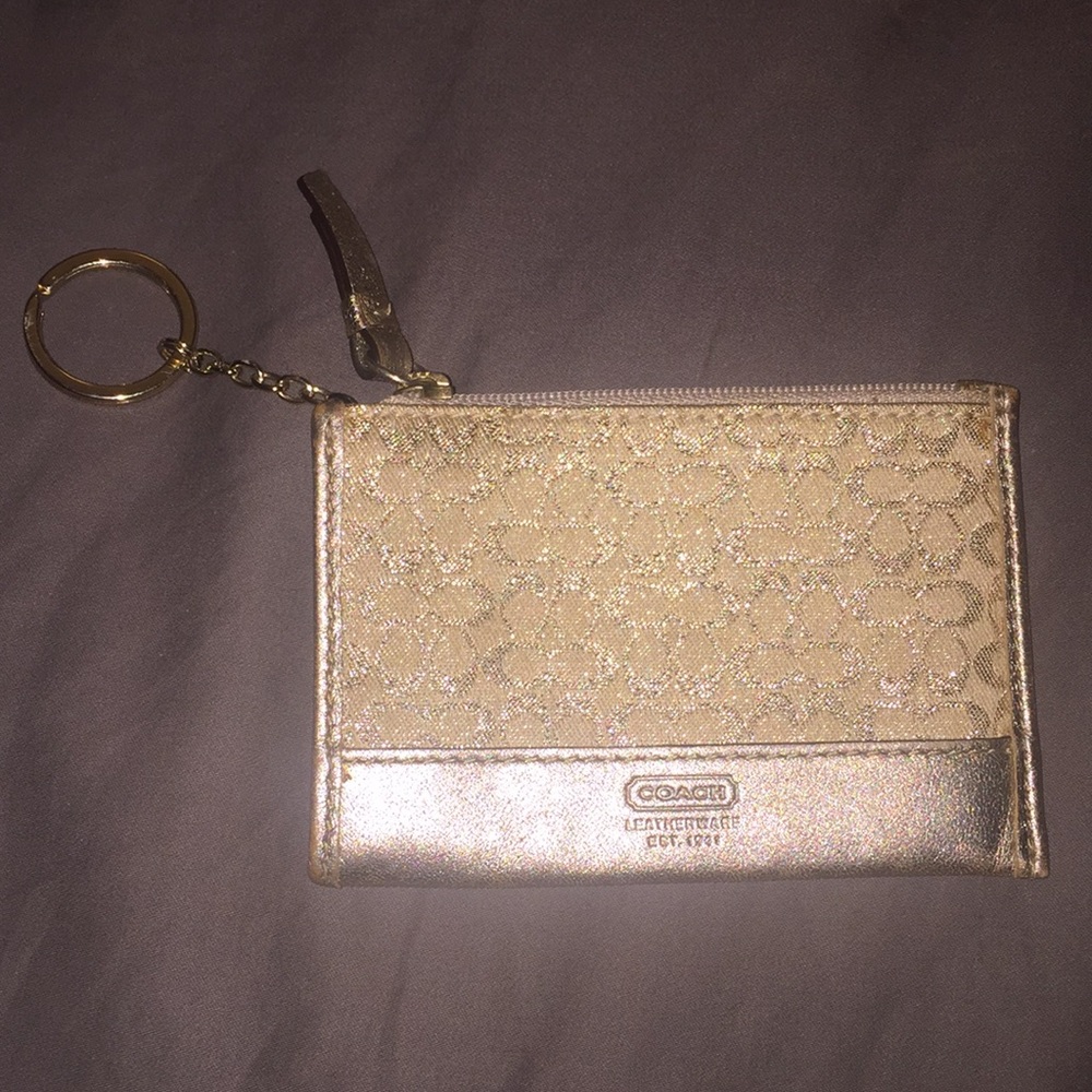 Coach keychain coin purse
